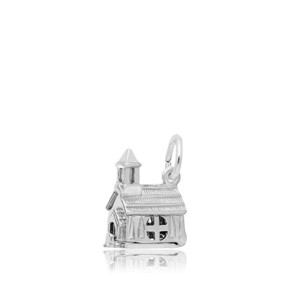 Opening Church Charm in Sterling Silver