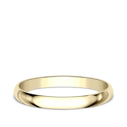 Benchmark Ladies' 2mm Dome Classic Fit Polished Wedding Ring in 14K Yellow Gold