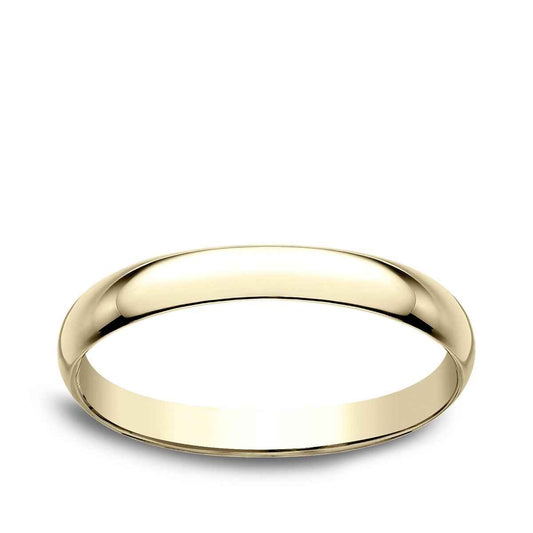 Benchmark Ladies' 2mm Dome Classic Fit Polished Wedding Ring in 14K Yellow Gold