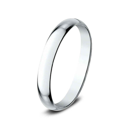 Benchmark Ladies' 2.5mm Dome Classic Fit Polished Wedding Ring in 14K White Gold
