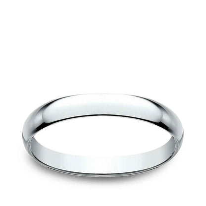 Benchmark Ladies' 2.5mm Dome Classic Fit Polished Wedding Ring in 14K White Gold