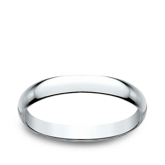 Benchmark Ladies' 2.5mm Dome Classic Fit Polished Wedding Ring in 14K White Gold