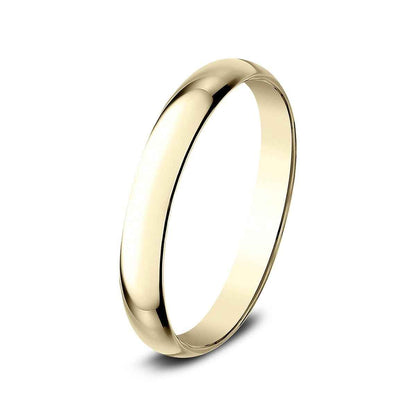Benchmark Ladies' 2.5mm Dome Classic Fit Polished Wedding Ring in 14K Yellow Gold