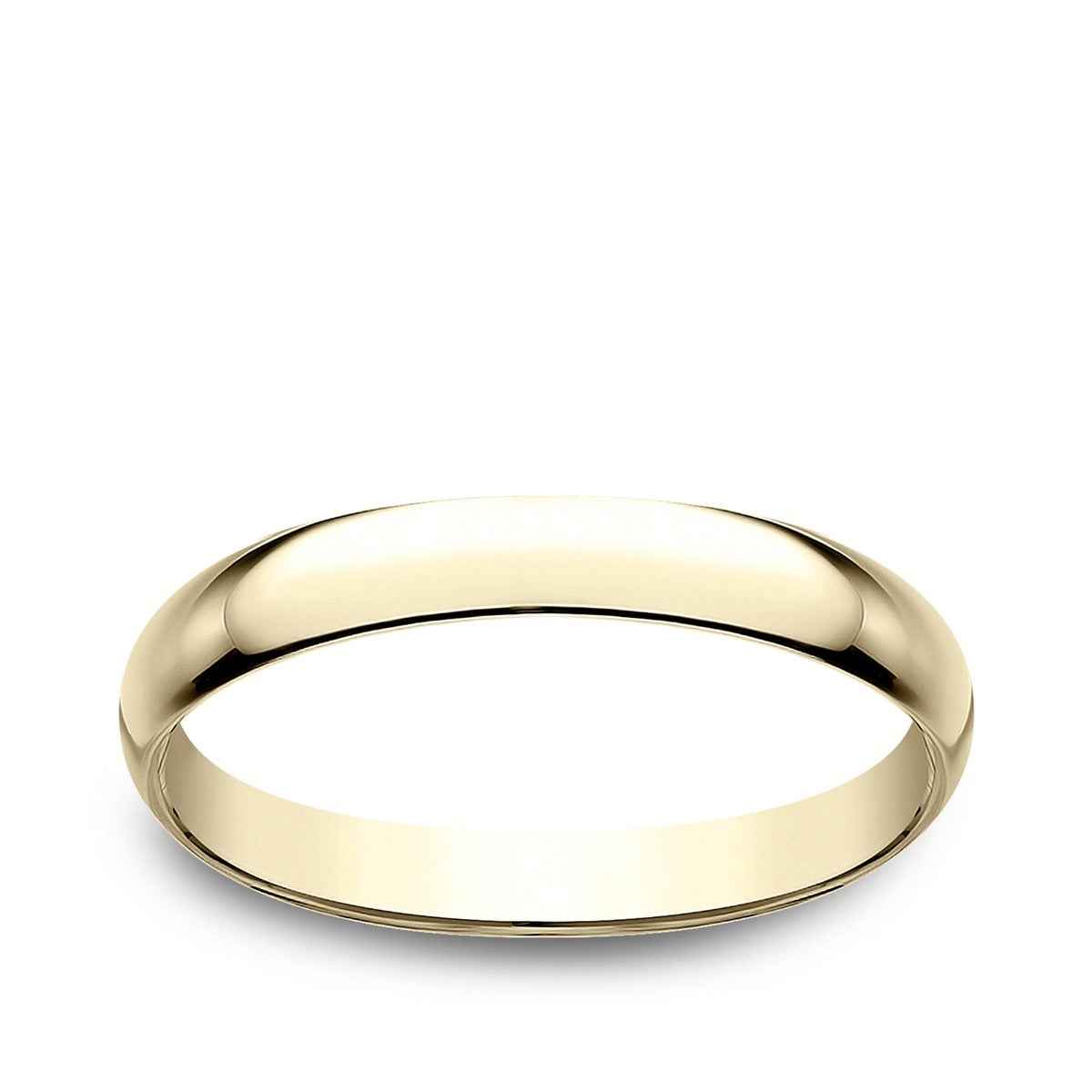 Benchmark Ladies' 2.5mm Dome Classic Fit Polished Wedding Ring in 14K Yellow Gold