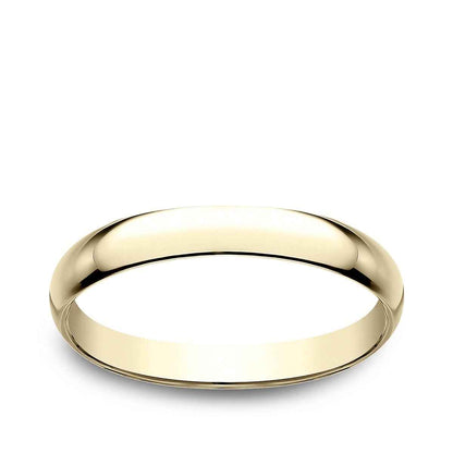 Benchmark Ladies' 2.5mm Dome Classic Fit Polished Wedding Ring in 14K Yellow Gold