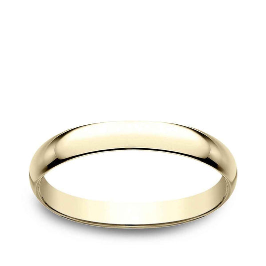 Benchmark Ladies' 2.5mm Dome Classic Fit Polished Wedding Ring in 14K Yellow Gold