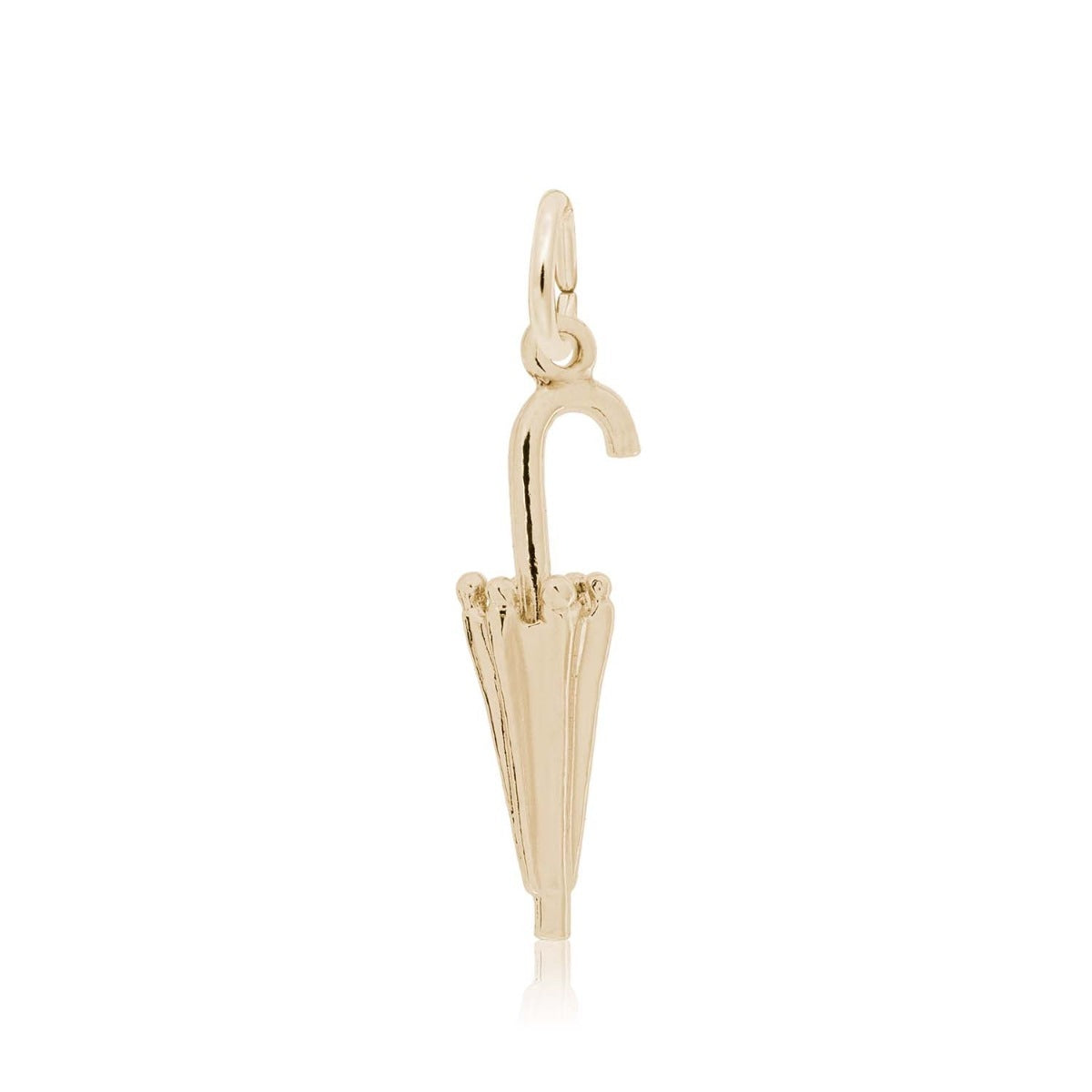 Closed Umbrella Charm in 14K Yellow Gold