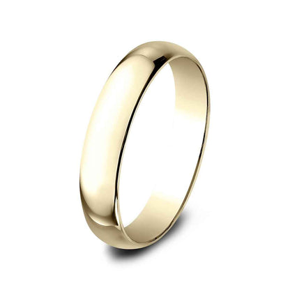 Benchmark Men's 4mm Dome Classic Fit Polished Wedding Ring in 14K Yellow Gold