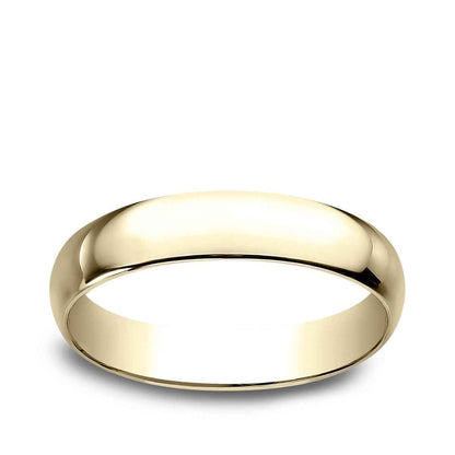Benchmark Men's 4mm Dome Classic Fit Polished Wedding Ring in 14K Yellow Gold
