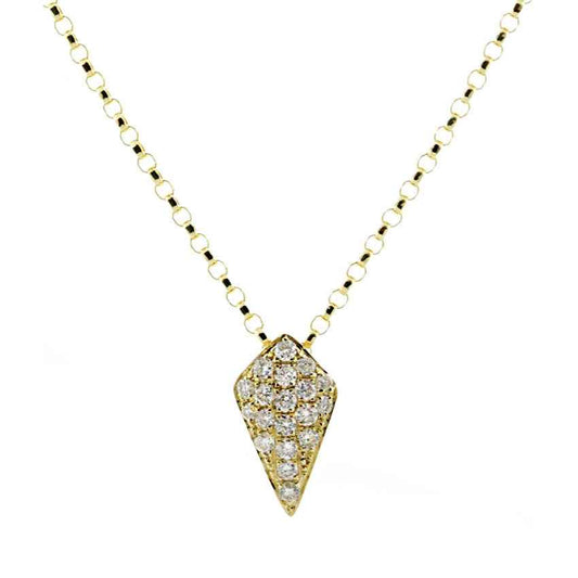 1/10 ct. tw. Diamond Pendant in 10K Yellow Gold