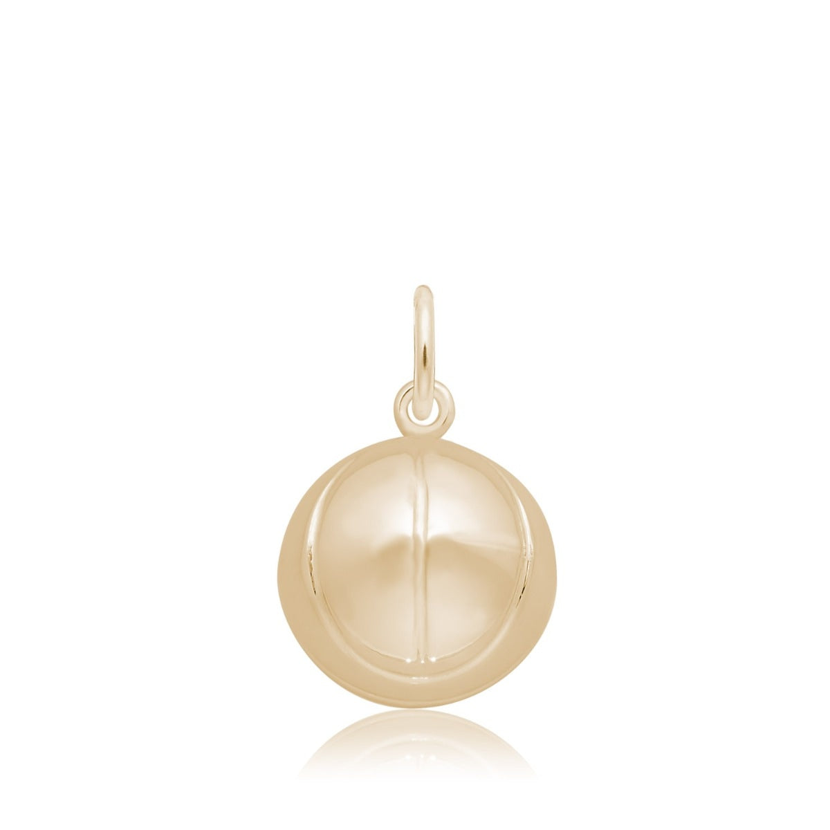 Basketball Charm in 14K Yellow Gold
