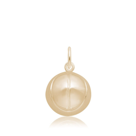 Basketball Charm in 14K Yellow Gold