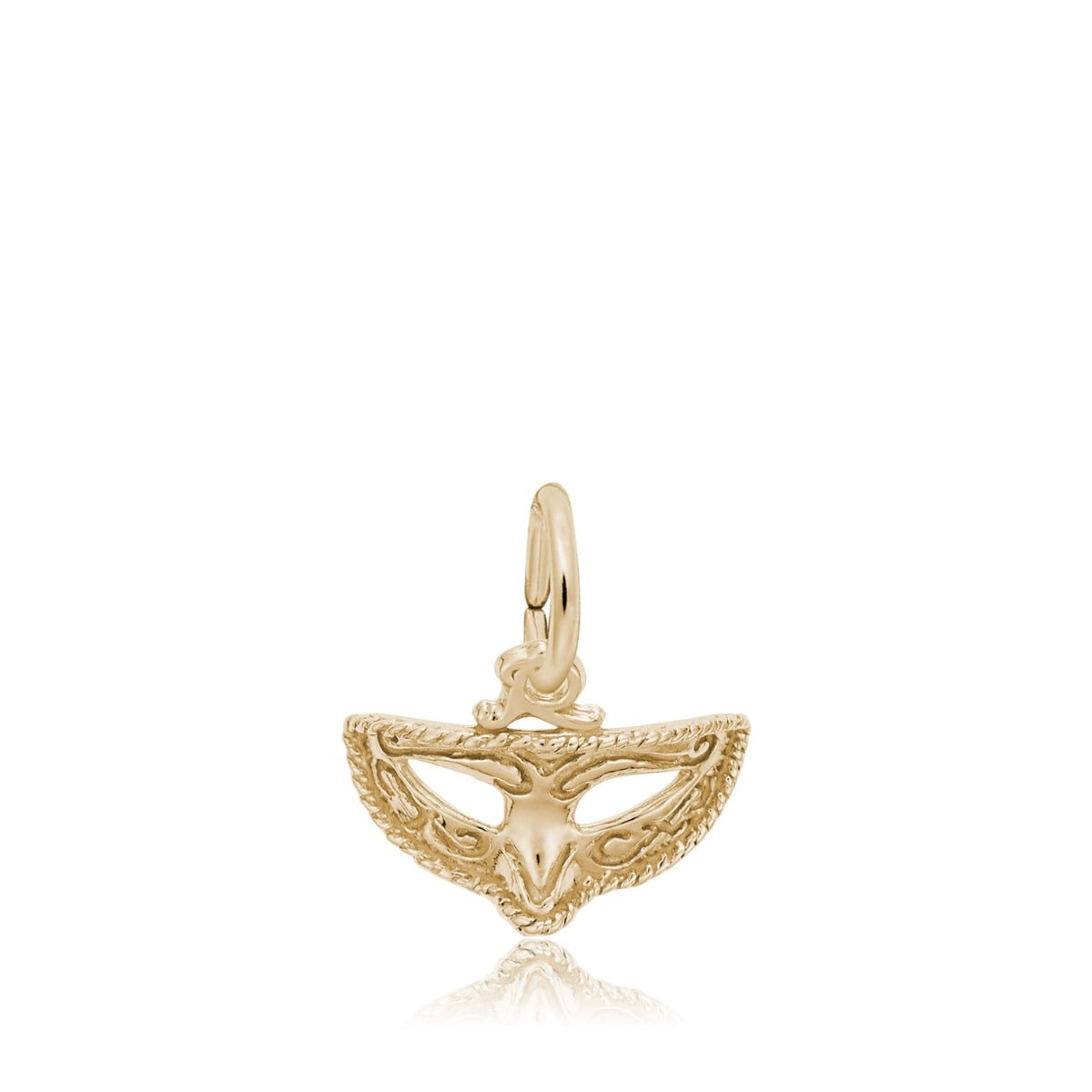 Mardi Gras Mask Charm in 14K Yellow Gold