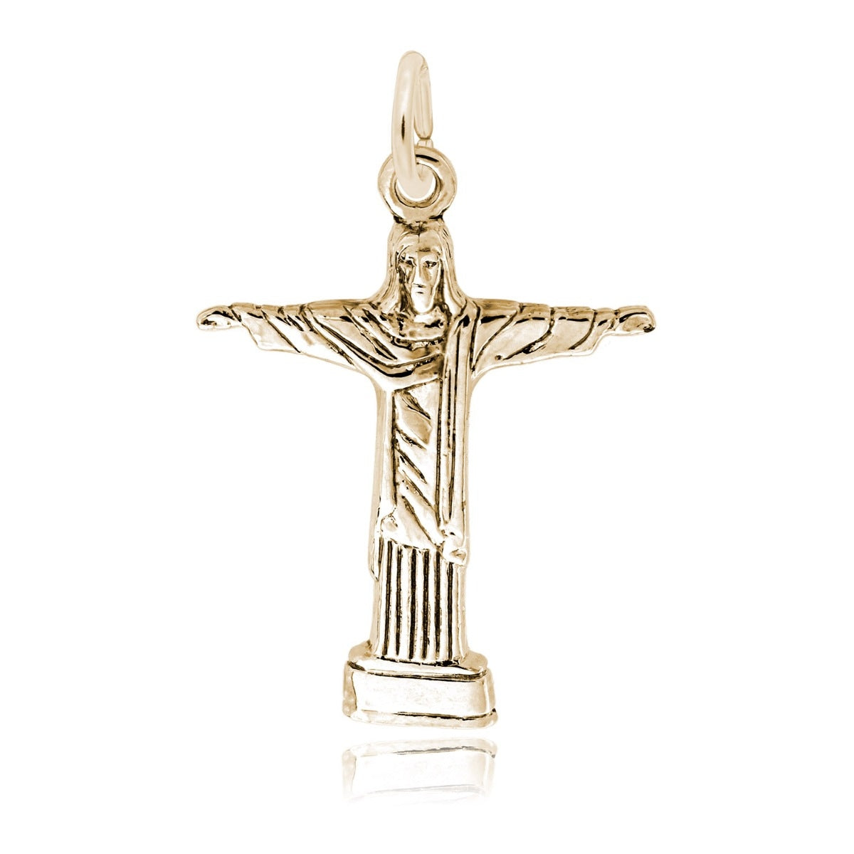 Jesus Charm in 14K Yellow Gold