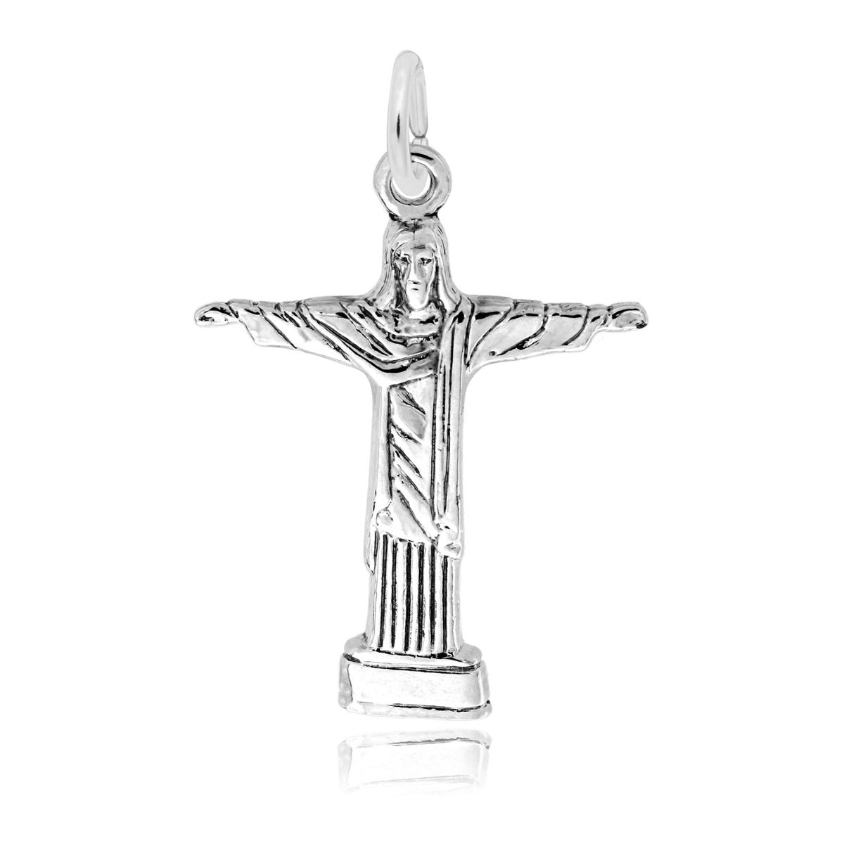 Jesus Charm in Sterling Silver