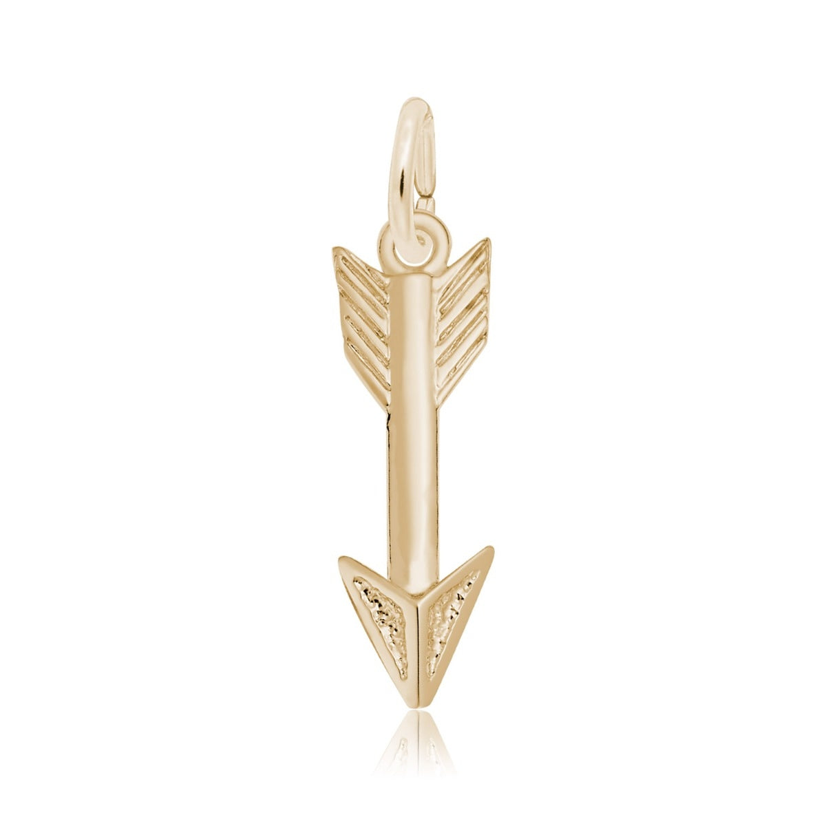 Arrow Charm in 14K Yellow Gold