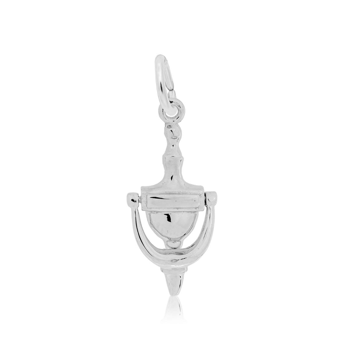 Door Knocker Charm in Sterling Silver
