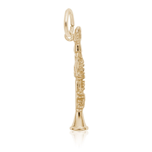 Clarinet Charm in 14K Yellow Gold