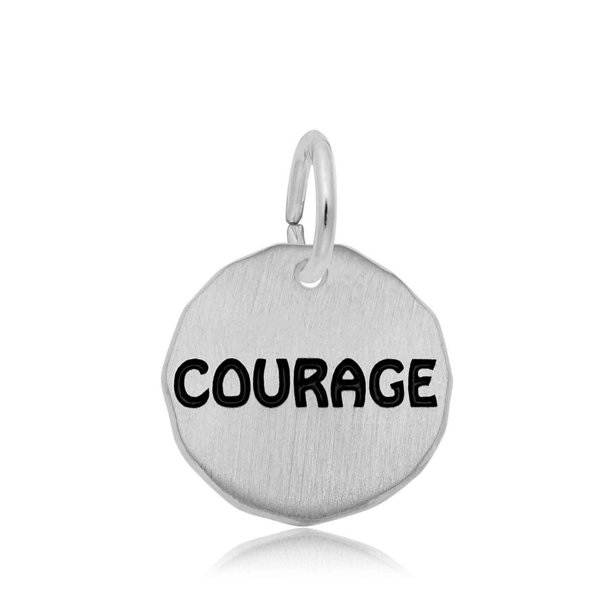 Courage Charm in Sterling Silver