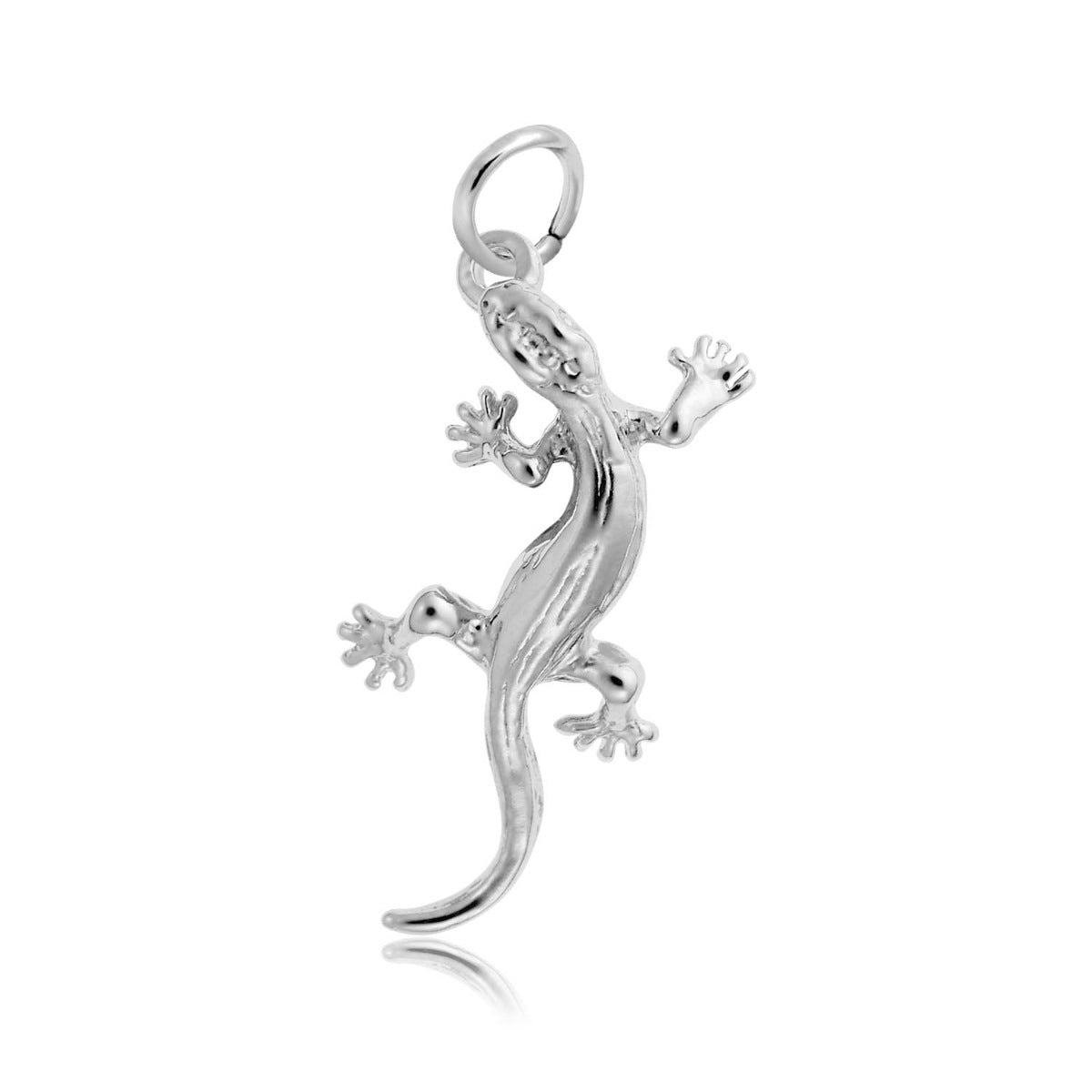 Lizard Charm in Sterling Silver