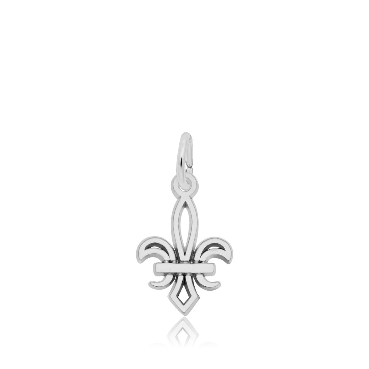 Petite Fleur de Lis Charm in Sterling Silver