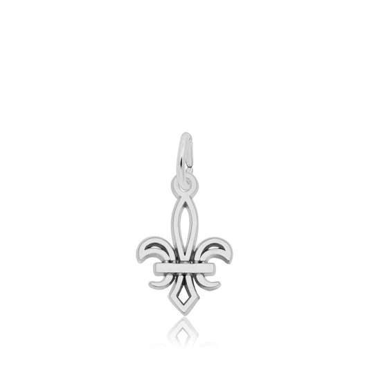 Petite Fleur de Lis Charm in Sterling Silver
