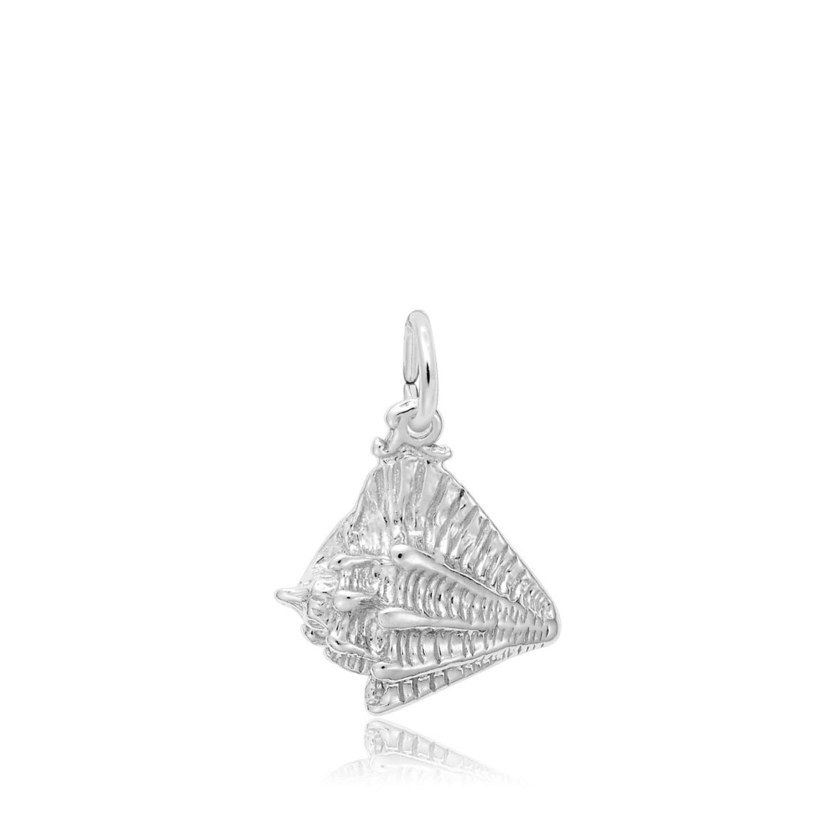 Conch Shell Charm in Sterling Silver