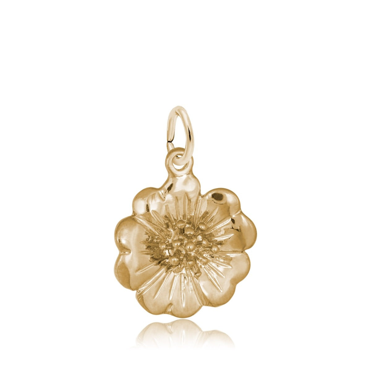 Cherry Blossom Charm in 14K Yellow Gold