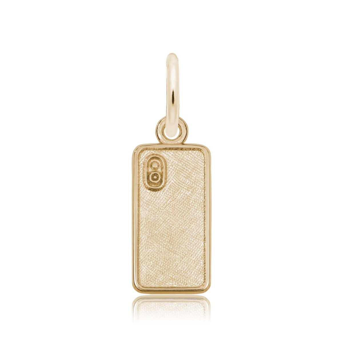 Smartphone Charm in 14K Yellow Gold front view