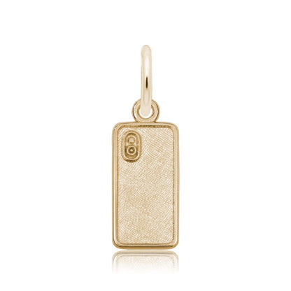 Smartphone Charm in 14K Yellow Gold front view