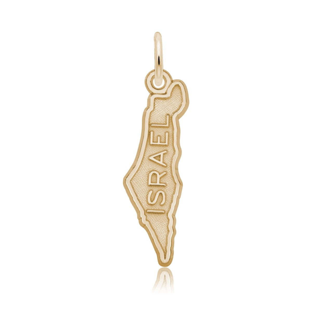 Israel Charm in 14K Yellow Gold