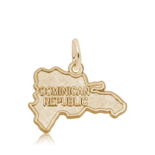 Dominican Republic Charm in 14K Yellow Gold