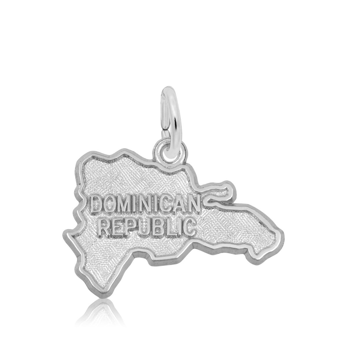 Dominican Republic Charm in Sterling Silver