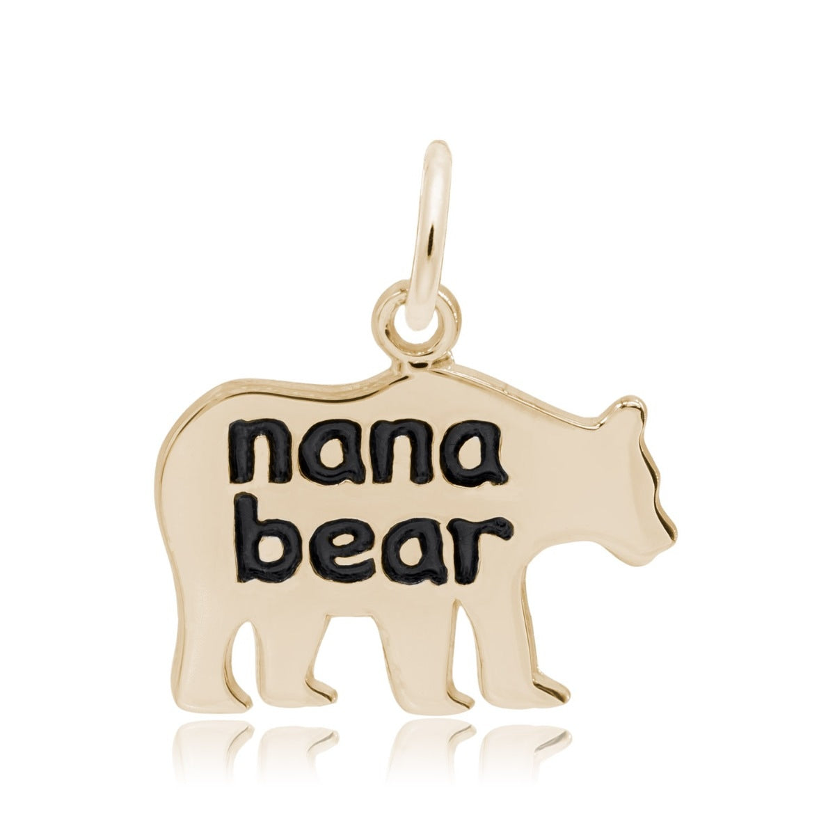 Nana Bear Charm in 14K Yellow Gold