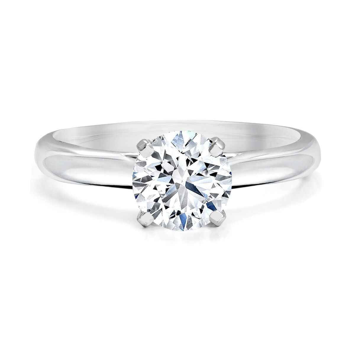 Forevermark Black Label 1 ct. tw Round Solitaire Diamond Ring in 18K White Gold