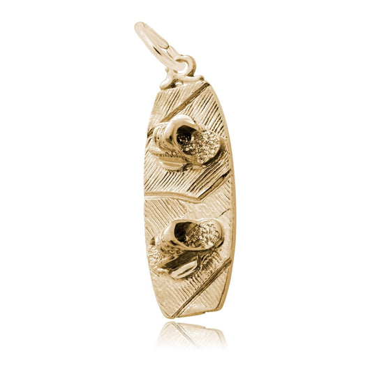 Wakeboard Charm in 14K Yellow Gold