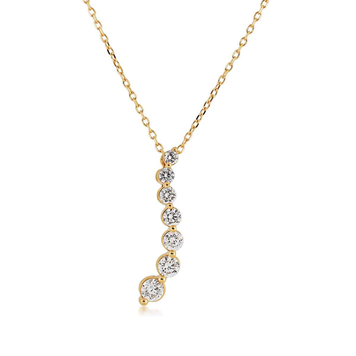 Journey Collection 1/2 ct. tw. Diamond Pendant in 10K Yellow Gold