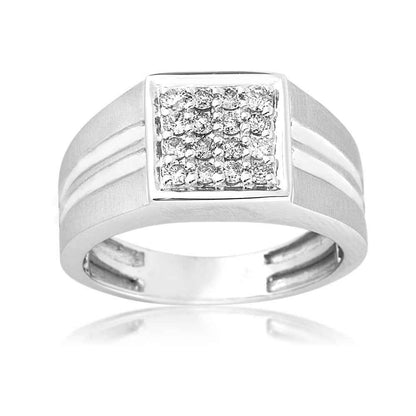Men's 1/2 ct. tw. Diamond Wedding Ring in 10K White Gold