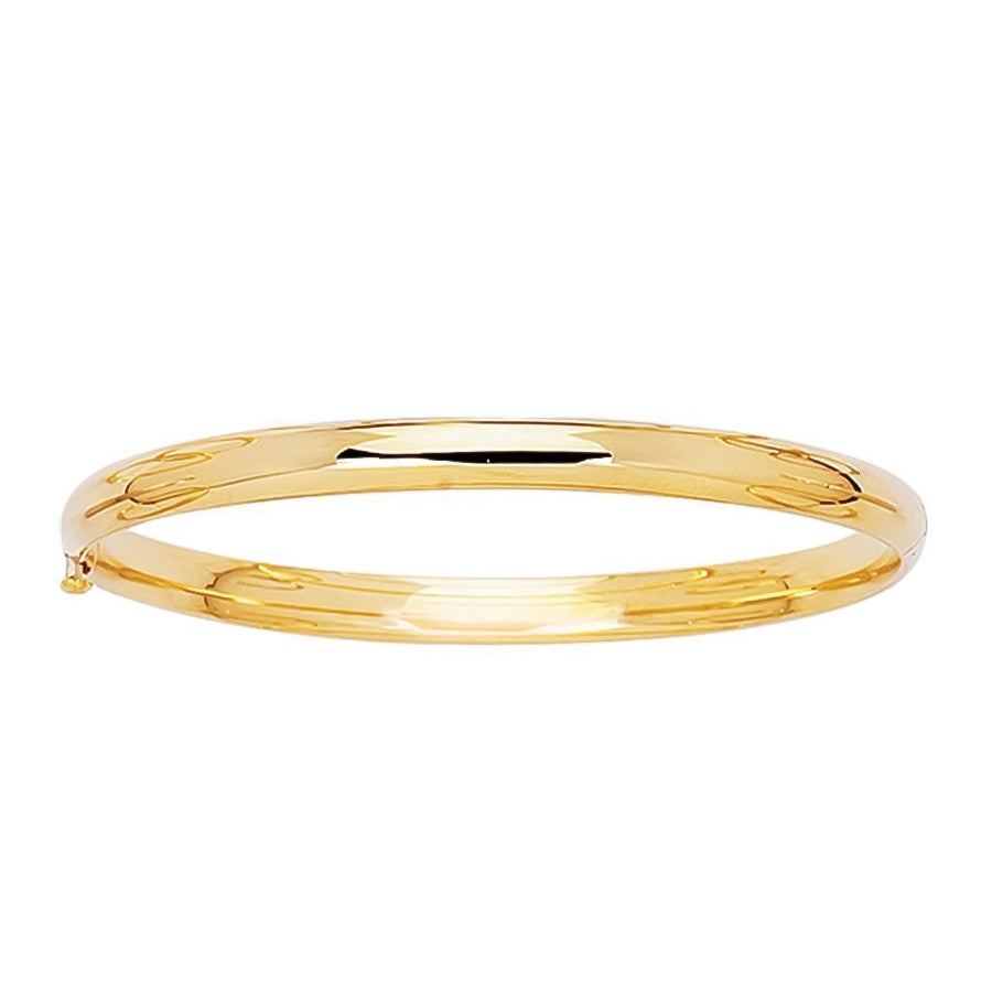 Children's Polished Bangle Bracelet in 14K Yellow Gold