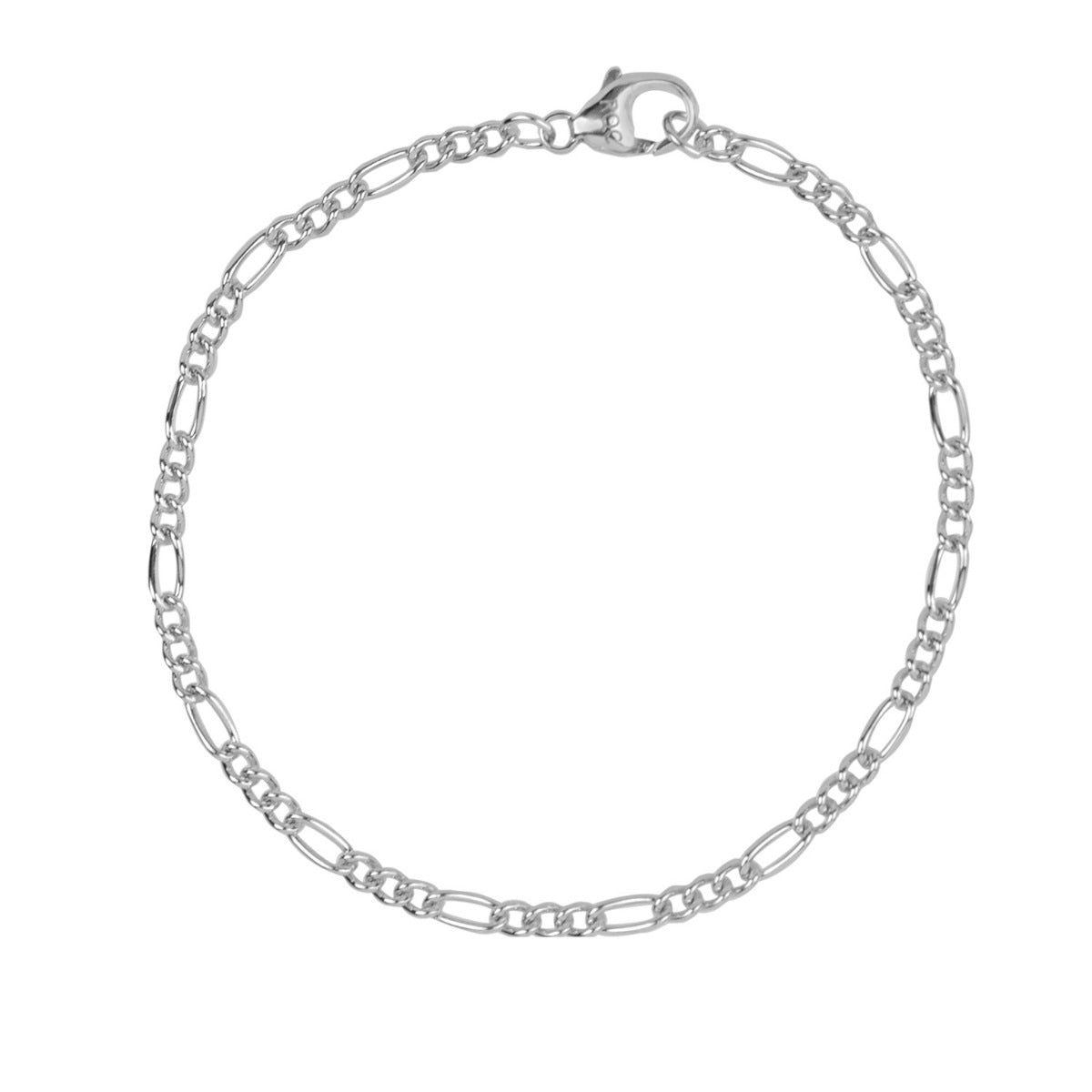 7-inch Petite Figaro Charm Bracelet in Sterling Silver
