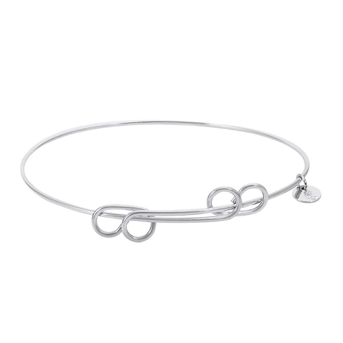 Carefree Bangle Charm Bracelet in Sterling Silver
