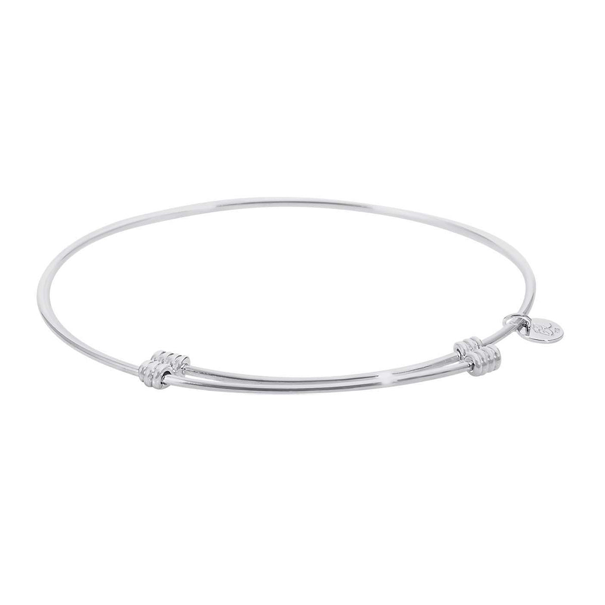 Tranquil Bangle Charm Bracelet in Sterling Silver