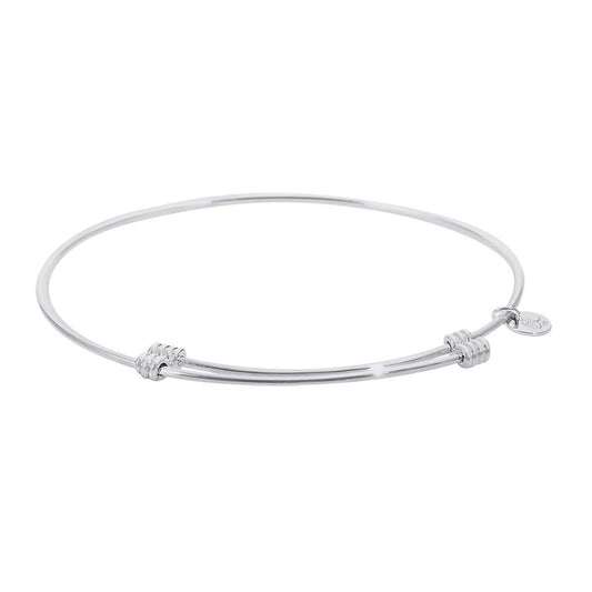 Tranquil Bangle Charm Bracelet in Sterling Silver