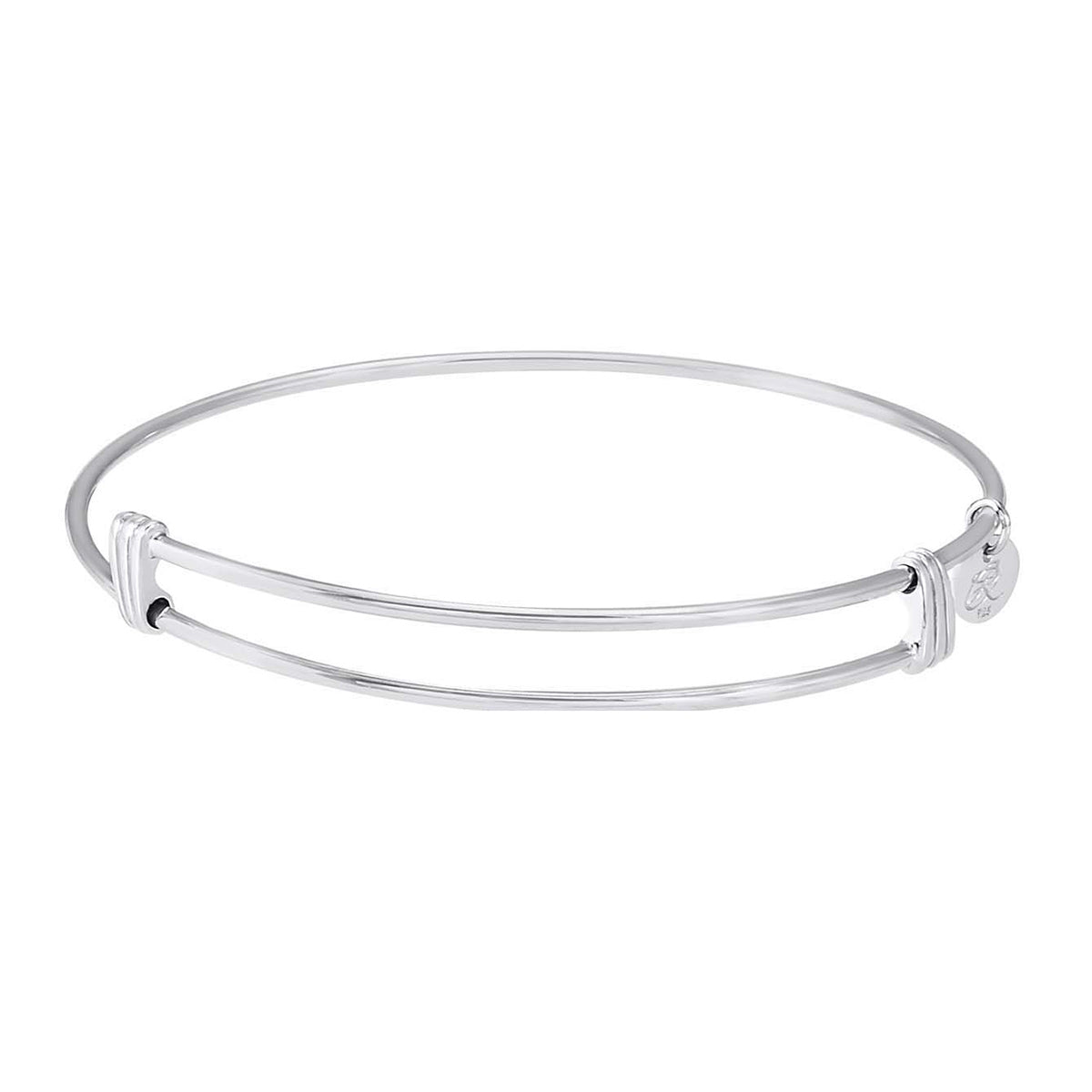 Noble Bangle Charm Bracelet in Sterling Silver
