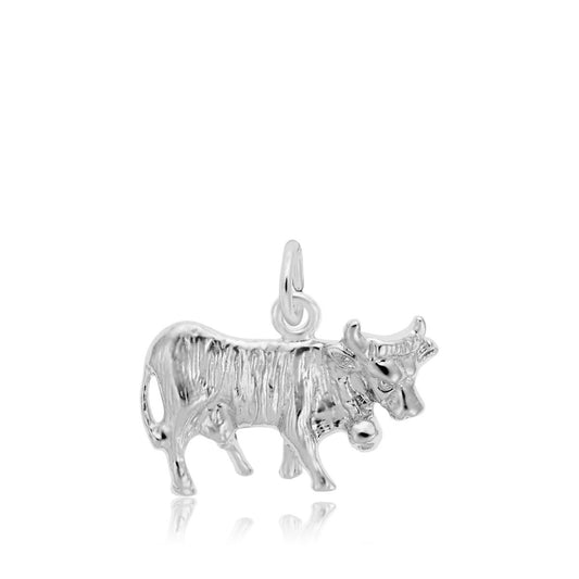 Cow Charm in Sterling Silver