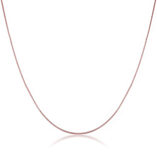 .5mm 18-inch Box Chain in 10K Pink Gold