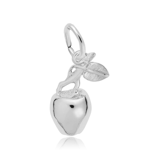 Apple Charm in Sterling Silver