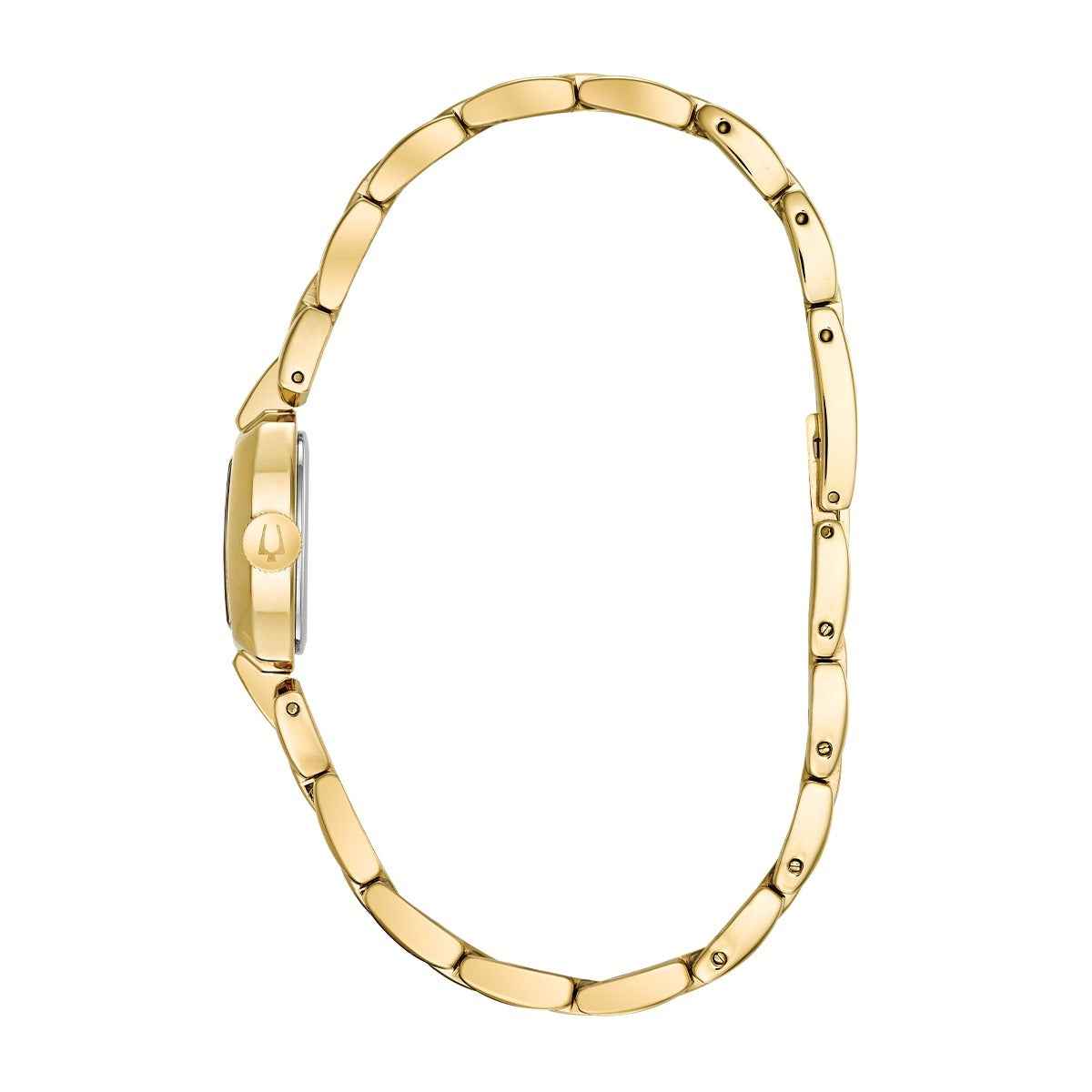 Bulova Ladies' Classic Quartz Gold-Tone Stainless Steel Watch with Champagne Dial