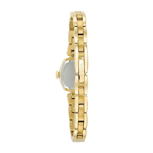 Bulova Ladies' Classic Quartz Gold-Tone Stainless Steel Watch with Champagne Dial