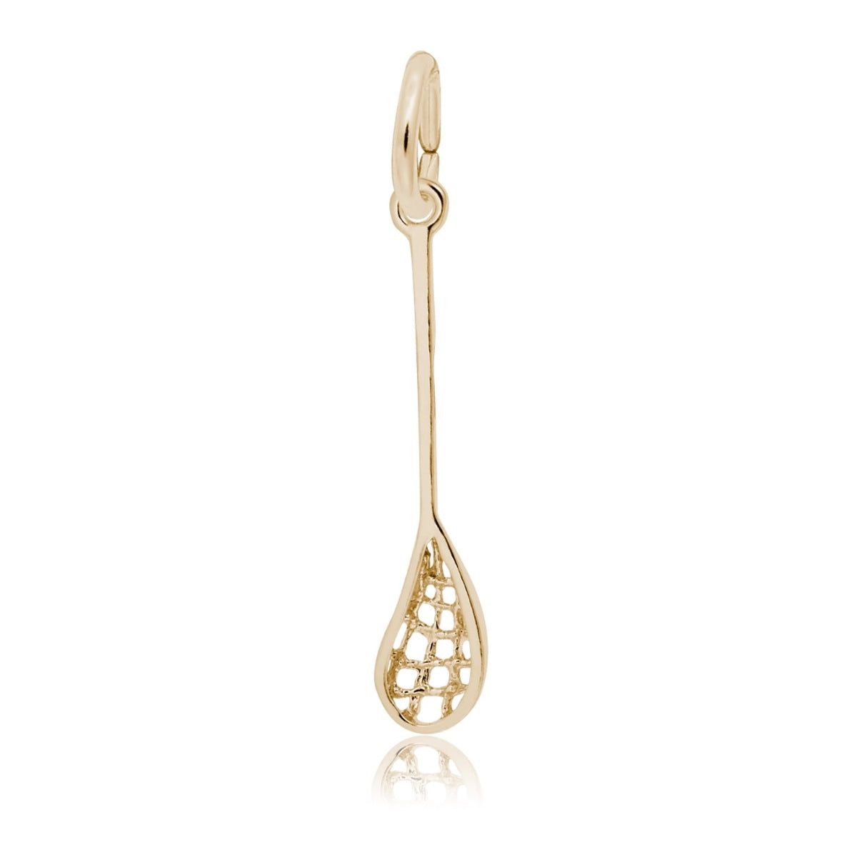 Lacrosse Stick Charm in 14K Yellow Gold